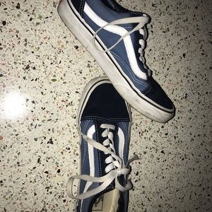 blue and black vans
